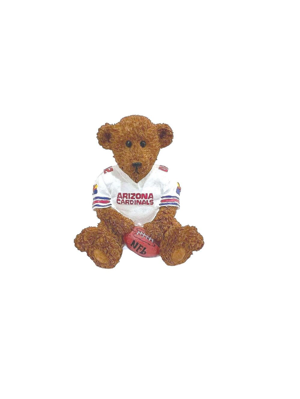 Vintage Elby Powerplay Teddies NFL Bear Figurine with Box - Arizona Cardinals